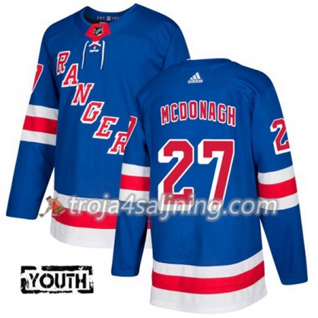New York Rangers tröja Ryan McDonagh 27 Adidas 2017-2018 Blå Authentic - NHL Tröjor Barn